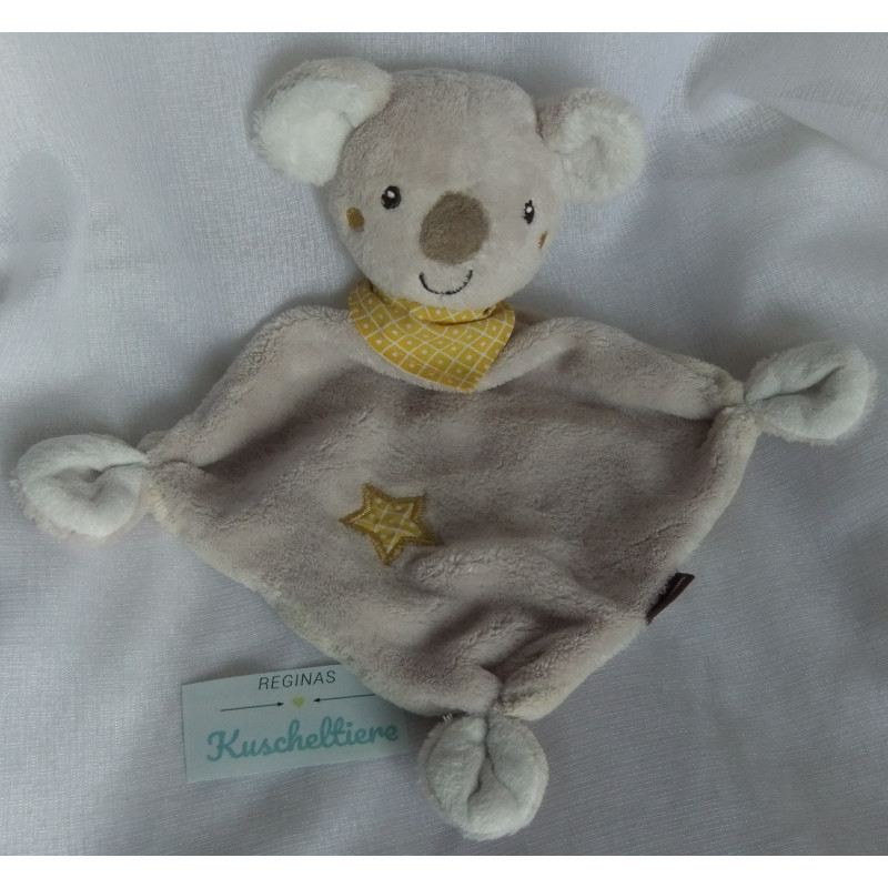 Babydream - Schmusetuch - Koala mit Halstuch und Sternapplikation - ca. 25 cm lang