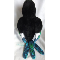 Magische Welt der Tiere - Plüschtier - Elster Pinkie - schwarz, weiß, bunt - ca. 25 cm groß - stehend