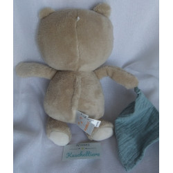 Pusblu - Plüschtier - Bär mit Musselintüchlein - ca. 25 cm groß - Schlenker
