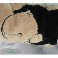 Nici - Plüschkissen - Kissen - Schaf Jolly Mäh Ben - hellbraun, schwarz - ca. 43 cm x 25 cm groß