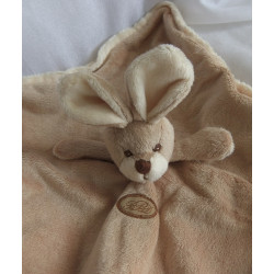 Bukowski - Schmusetuch - Hase mit kleiner Applikation - hellbraun, creme - ca. 31 cm x 32 cm groß