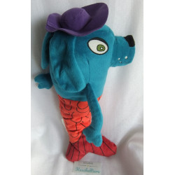 Ikea - Plüschtier - Sagoskatt 2021 - Meerjungfrau-Hund - blau, orange-rostbraun - ca. 35 cm groß