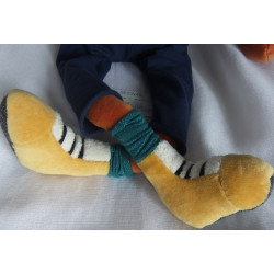 Moulin Roty - Plüschtier - Hund - Les Broc & Roll's Elvis the Dog - ca. 51cm groß mit Schlenkerbeinchen