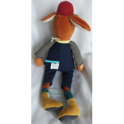 Moulin Roty - Plüschtier - Hund - Les Broc & Roll's Elvis the Dog - ca. 51cm groß mit Schlenkerbeinchen