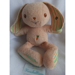 Steiff - Plüschtier - Hase Hannes - ohne Halstuch - orange, apricot, bunte Streifen - ca. 25 cm groß - Schlenker