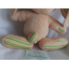 Steiff - Plüschtier - Hase Hannes - ohne Halstuch - orange, apricot, bunte Streifen - ca. 25 cm groß - Schlenker