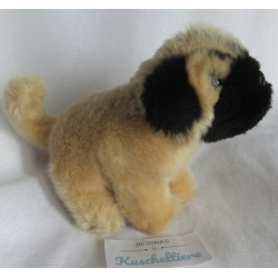 Stofftiergarten - Plüschtier - Hund - Mops - hellbraun, schwarz - ca. 15 cm hoch und ca. 15 cm lang