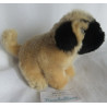 Stofftiergarten - Plüschtier - Hund - Mops - hellbraun, schwarz - ca. 15 cm hoch und ca. 15 cm lang