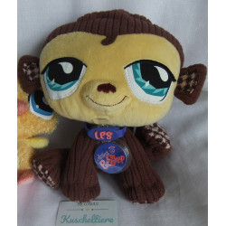 Hasbro - Littlest Pet Shop zwei Plüschtiere Affe VIP Monkey und kleines Küken