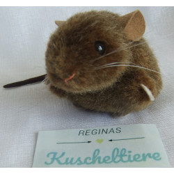 Kösener Spielzeug Manufaktur GmbH - Plüschtier - Maus mini - braun - ca. 10 cm groß - liegend