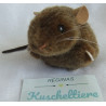 Kösener Spielzeug Manufaktur GmbH - Plüschtier - Maus mini - braun - ca. 10 cm groß - liegend