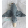 H&M - Plüschtier Stofftier - Ente - Musselin - taubengrau - mit Knistergeräusch - ca. 27 cm lang - liegend