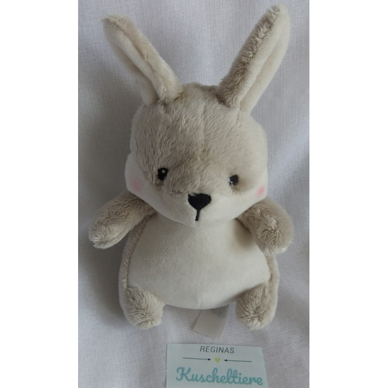 H&M Home - Plüschtier - kleiner Hase - weiß, grau - ca. 21 cm groß - Schlenker