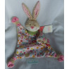 Sigikid - Schmusetuch - Hase Bungee Bunny mit bunten Blumenmotiven und Halstuch - ca. 27 cm lang
