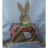 Sigikid - Schmusetuch - Hase Bungee Bunny mit bunten Blumenmotiven und Halstuch - ca. 27 cm lang