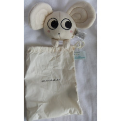 H&M - Strick - Stofftier - Maus - creme - ca. 13 cm groß