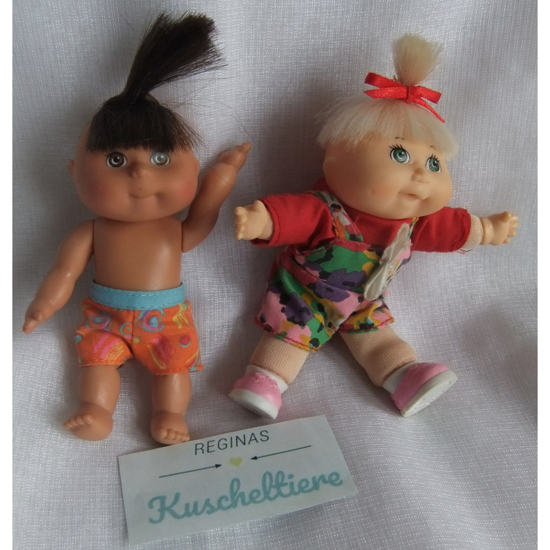 Mattel - Cabbage Patch Kids Mini -  zwei kleine Puppen - ca. 11 cm groß