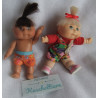 Mattel - Cabbage Patch Kids Mini -  zwei kleine Puppen - ca. 11 cm groß