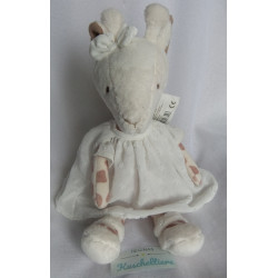 Bukowski Design - Plüschtier - Giraffe Lucy mit Kleidchen - beige, braun - ca. 30 cm groß - Schlenker