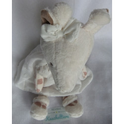 Bukowski Design - Plüschtier - Giraffe Lucy mit Kleidchen - beige, braun - ca. 30 cm groß - Schlenker