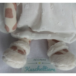 Bukowski Design - Plüschtier - Giraffe Lucy mit Kleidchen - beige, braun - ca. 30 cm groß - Schlenker
