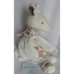 Bukowski Design - Plüschtier - Giraffe Lucy mit Kleidchen - beige, braun - ca. 30 cm groß - Schlenker