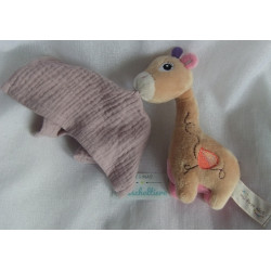 Nici - My first Nici - Schmusetuch - Giraffe Sasuma mit Musselintuch - ca. 16 cm groß