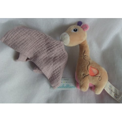 Nici - My first Nici - Schmusetuch - Giraffe Sasuma mit Musselintuch - ca. 16 cm groß
