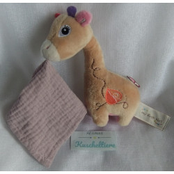 Nici - My first Nici - Schmusetuch - Giraffe Sasuma mit Musselintuch - ca. 16 cm groß