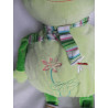LiLaLu - Plüschtier - Frosch mit Stoffschal und Stickerei - ca. 40 cm groß - Schlenker