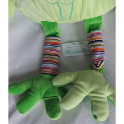 LiLaLu - Plüschtier - Frosch mit Stoffschal und Stickerei - ca. 40 cm groß - Schlenker