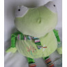 LiLaLu - Plüschtier - Frosch mit Stoffschal und Stickerei - ca. 40 cm groß - Schlenker