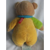 Maximo - Spieltier Kuscheltier Bär mit Rasselgeräusch - blau, gelb, braun - ca. 30 cm groß