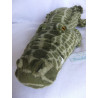 Ikea - Plüschtier - Klappar Jättemätt - Krokodil - Grüntöne - ca. 60 cm lang - liegend