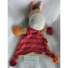 Sigikid - Schmusetuch - Pferd Jappy Jump rot gestreift, braun mit Halstuch grün - ca. 24 cm lang