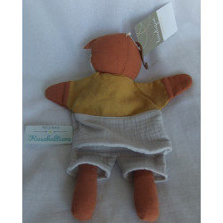 Fehn - Boutique Collection - DM - Handpuppe - Fuchs - ocker, rotbraun, grau - ca. 30 cm groß - Schlenker