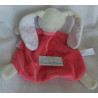 Beauty Baby - Schmusetuch Hase mit Rasselgeräusch - Rosa, weiß  - ca. 25 cm lang