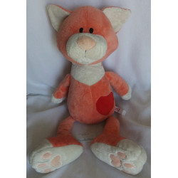 Nici - Plüschtier - Love Cat - Katze mit Herzchen - rosa, weiß, rot - ca. 50 cm groß - Schlenker
