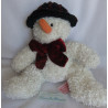 Russ Berrie - Plüschtier - Schneemann Freezy - weiß mit roter Samtschleife - ca. 28 cm groß - Schlenker