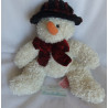 Russ Berrie - Plüschtier - Schneemann Freezy - weiß mit roter Samtschleife - ca. 28 cm groß - Schlenker
