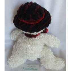 Russ Berrie - Plüschtier - Schneemann Freezy - weiß mit roter Samtschleife - ca. 28 cm groß - Schlenker