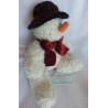 Russ Berrie - Plüschtier - Schneemann Freezy - weiß mit roter Samtschleife - ca. 28 cm groß - Schlenker