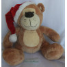 TCM - Tchibo - Plüschtier - Bär mit Nikolausmütze - ca. 23 cm groß - sitzend