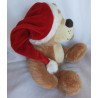TCM - Tchibo - Plüschtier - Bär mit Nikolausmütze - ca. 23 cm groß - sitzend