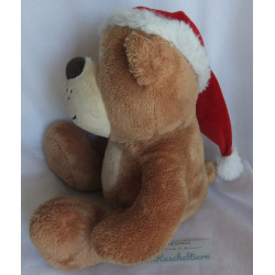 TCM - Tchibo - Plüschtier - Bär mit Nikolausmütze - ca. 23 cm groß - sitzend