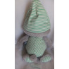 Nici - Plüschtier - Schlafmütze Koala Kappa - grau, grün-weiß gestreift - ca. 38 cm groß - Schlenker