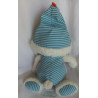 Nici - Plüschtier - Schlafmütze Schaf Wulli - weiß, hellblau-weiß gestreift - ca. 38 cm groß - Schlenker