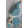 Nici - Plüschtier - Schlafmütze Schaf Wulli - weiß, hellblau-weiß gestreift - ca. 38 cm groß - Schlenker