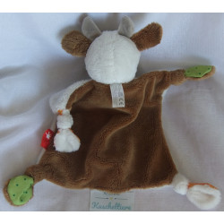 Sigikid - Schmusetuch - Kuh - weiß, braun, beige - ca. 28 cm lang