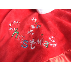 Disney Baby - Schmusetuch - Mickey Mouse My first Christmas - rot, weiß -  ca. 35 cm x 35 cm groß